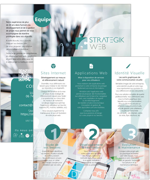 Flyer de présentation de StrategikWeb